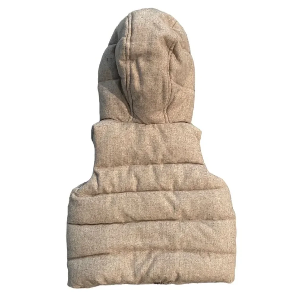 Baby Gap 2Y Fleece Lined Vest With Fuzzy Hood